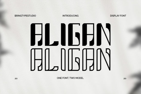 Aligan: A Display Font for Modern Brand Content