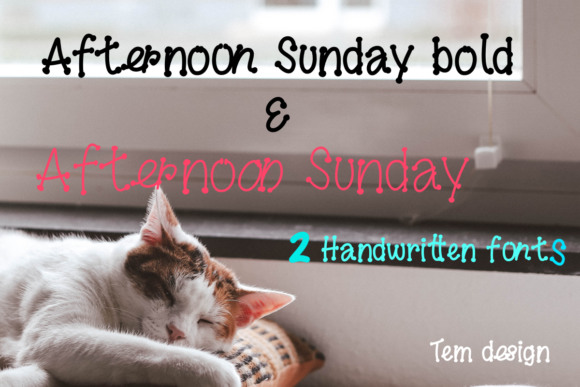 Bringing Warmth to Your Creations with the Afternoon Sunday Font