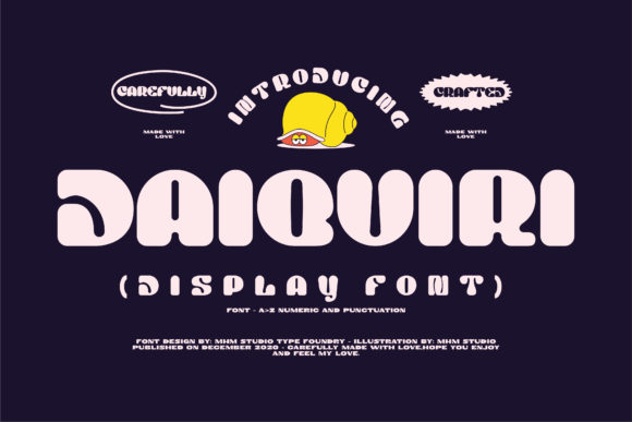 Daiquiri: A Bold Display Font for Digital Branding