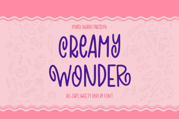 Discover Creamy Wonder: A Dreamy Display Font for Makers