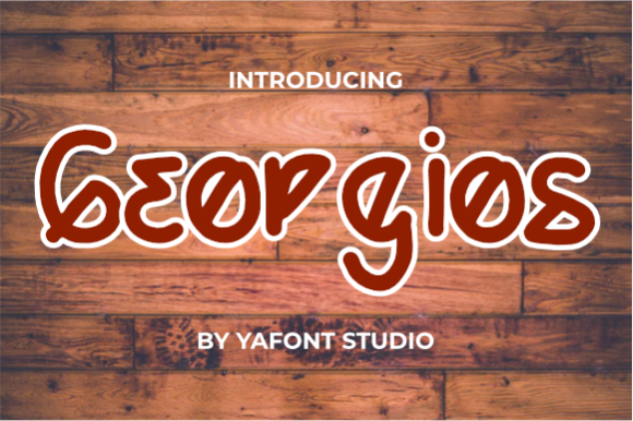 Georgios: The Unique Display Font for Crafters and Creators