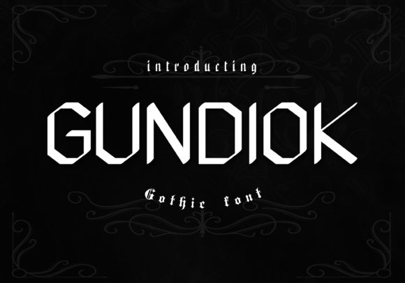 Gundiok Font: A Neo Gothic Display Typeface for Maker Businesses