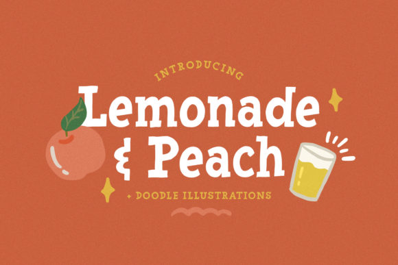 Lemonade Peach: The Playful Display Font for Digital Expression