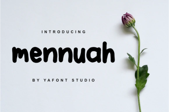 Mennuah: A Display Font with Craft-Proven Charm
