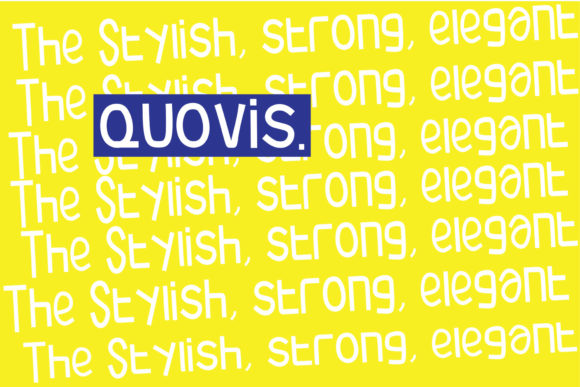 Quovis: A Modern Display Font for Consistent Branding