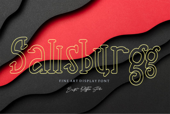 Sallsburgg: A Refined Outline Font for Editorial Mood