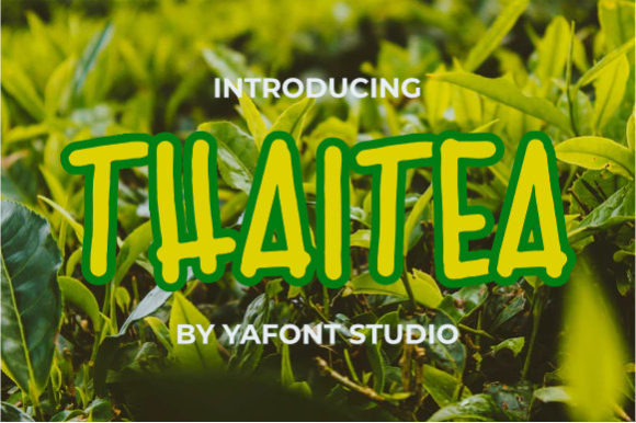 Thaitea: A Simple, Trendy Font for Modern Branding